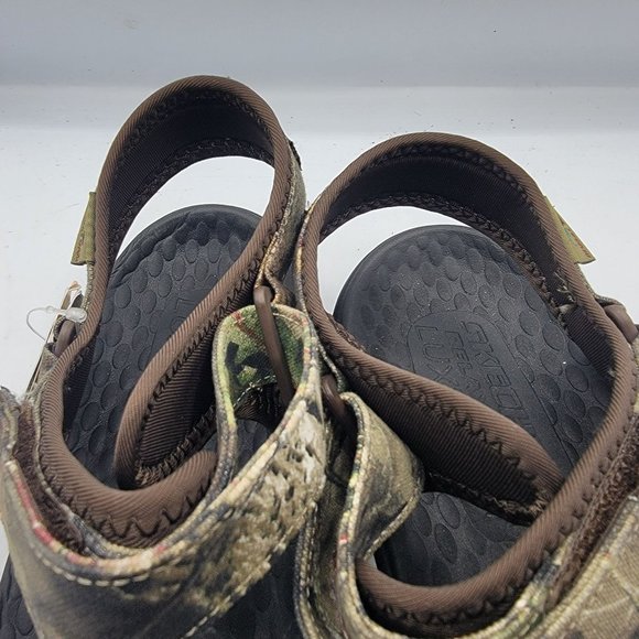 Skechers Relaxed Fit Mens Size 14 Brown Camo Lomell Rip Tide Sandals 204351 - Picture 11 of 16